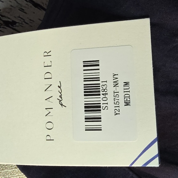 Pomander Place Navy Mable Midi Dress In Medium - Picture 8 of 12